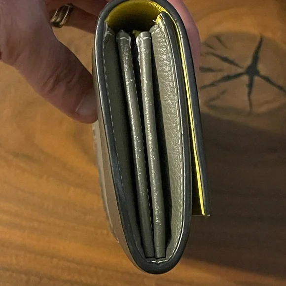 Celine Taupe Continental Leather Wallet - Picture 4 of 8